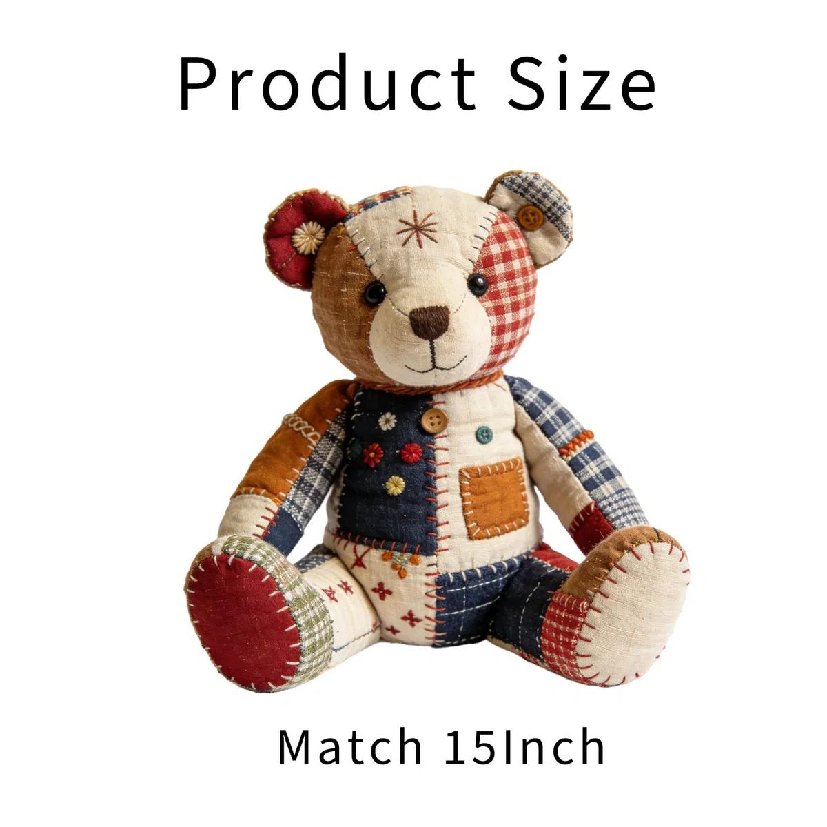 10 patrones de costura de oso de memoria de 15 pulgadas, acrílico, reutilizable, plantilla de oso de memoria, plantilla de costura de oso con instrucciones para coser regalos