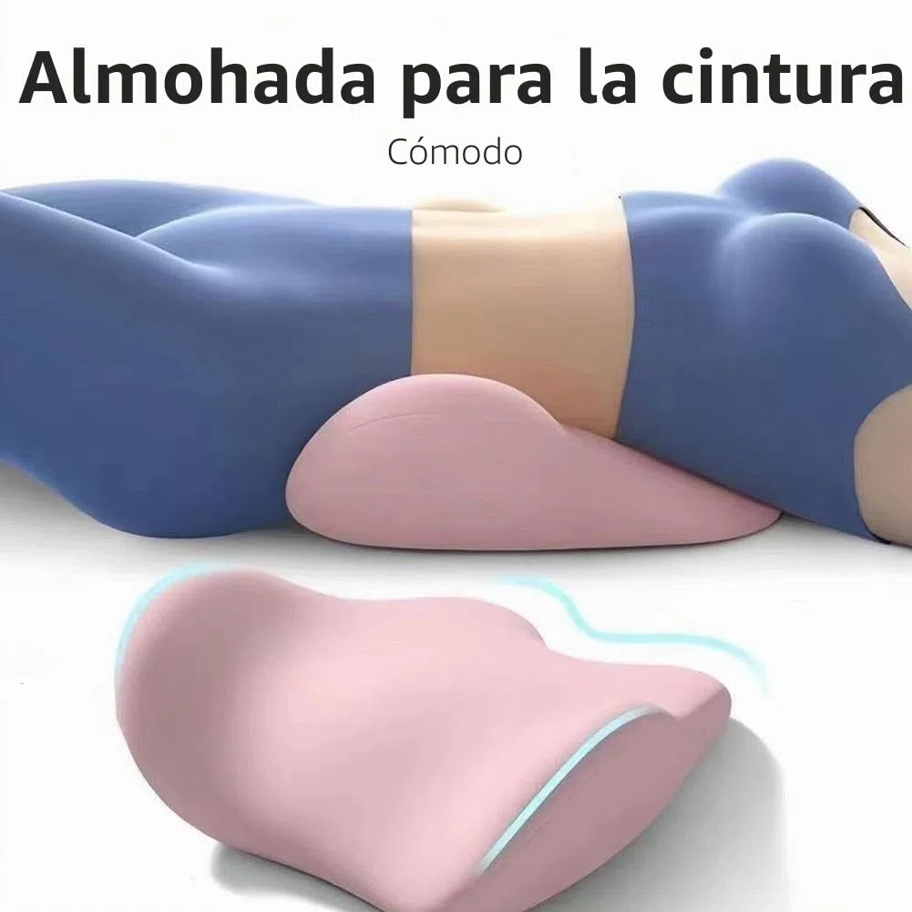 Almohada de apoyo lumbar para aliviar el dolor de espalda, almohada ergonómica de espalda baja para dormir, almohada de reposo en cama, almohada de cintura de espuma viscoelástica, almohada de