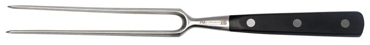 FMprofessional - Tenedor de Carne para filetes, asados y Verduras de Fackelmann, Tenedor para Barbacoa con Puntas largas, Tenedor para trinchar para Girar y Fijar Carnes y Coser, Color Plateado