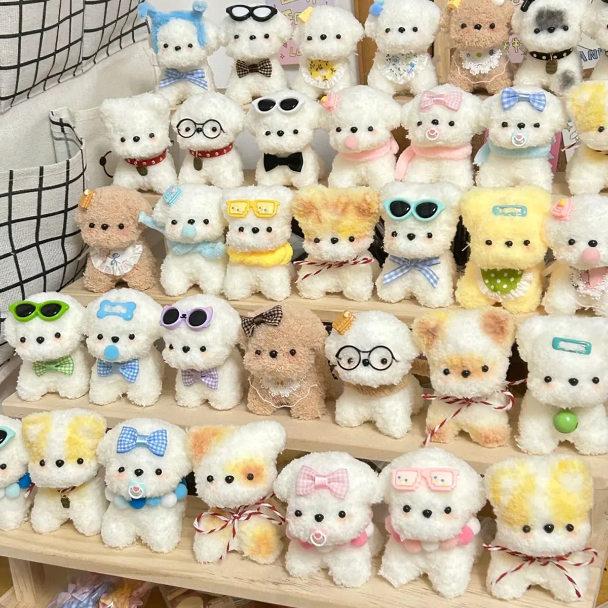 46 piezas limpiapipas para manualidades 10 colores limpiapipas 100cm x 3cm grosor felpa rizada chenilla alambre alambre para manualidades con mini nariz ojos lazo gafas para proyectos creativos DIY y