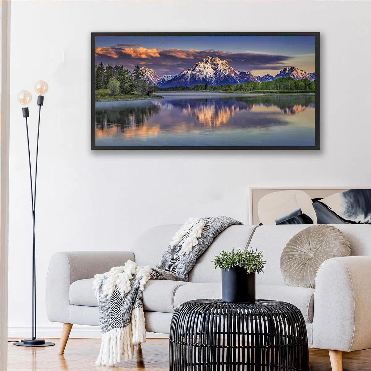 Hjjdiyes Pintura por Números para Adultos - Paisaje 80 x 40 cm, Kit de Pintura al Óleo XXL para Principiantes, Lienzo Sin Arrugas, Decoración del Hogar
