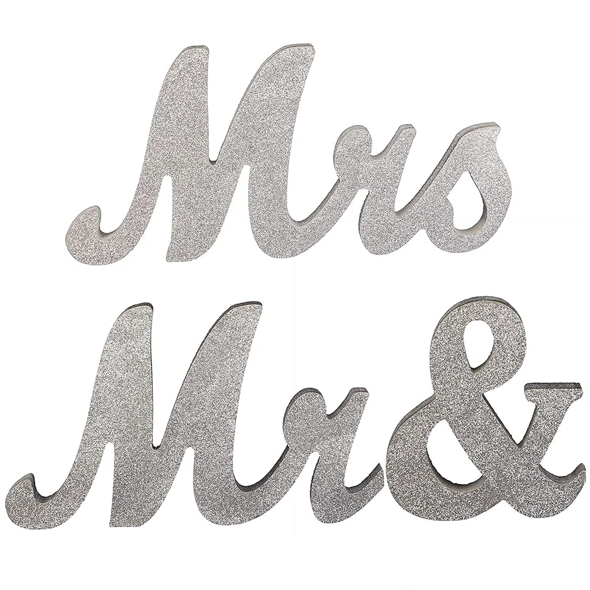 Letras de Madera Decorativas, Mr and Mrs Boda, Palabras en Madera Decoración, Letras Madera para Mesa, Mr Mrs Letras Perfecto Para Mesa De Boda, Soporte de Letrero de Boda para Decoración del Hogar