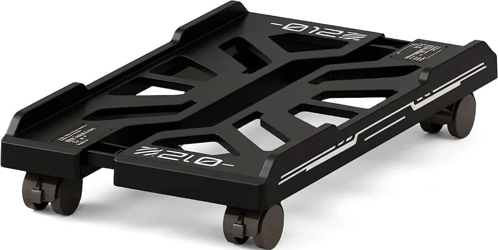 Soporte para Pc Stoucla, Soporte de CPU Móvil, Accesorios para Ordenador, con Cuatro Ruedas para Gamers, Hogar, Oficina (Negro)