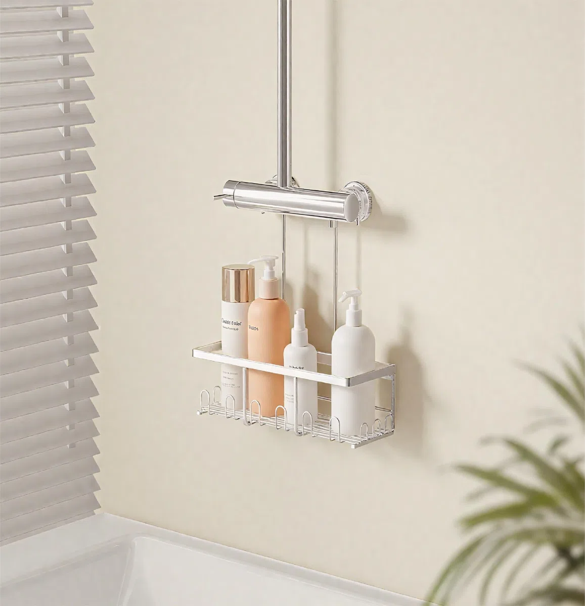 Estantería de ducha colgante sin taladrar – Estante para colgar champú soporte para ducha cesta desoportede baño jabón