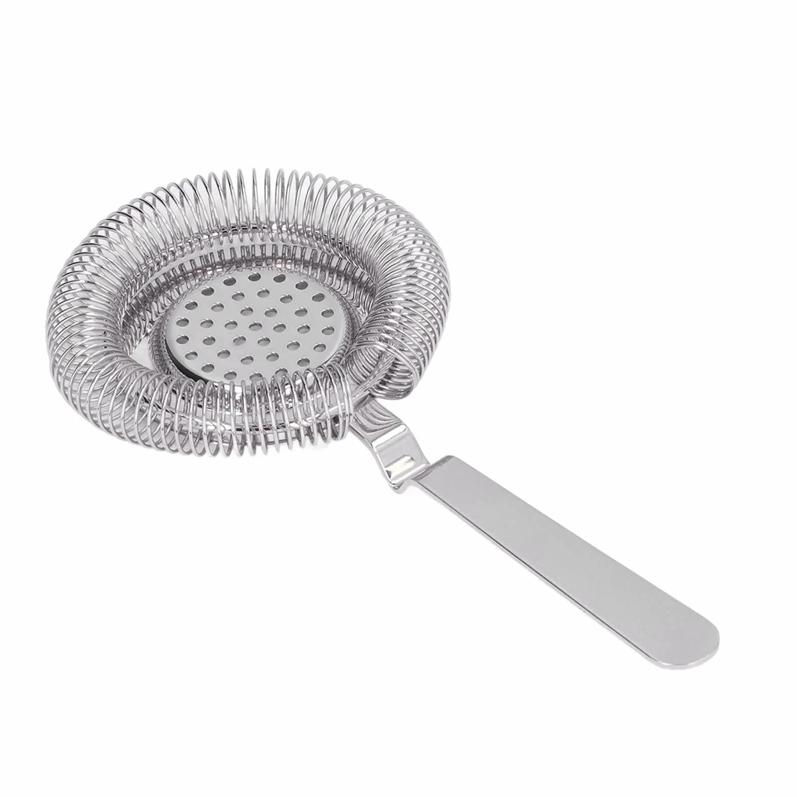 Colador de barra Colador de cóctel Herramienta de filtrado Filtrado fino Colador de cóctel de acero inoxidable profesional para coctelería, Herramienta de barra Colador(plata)