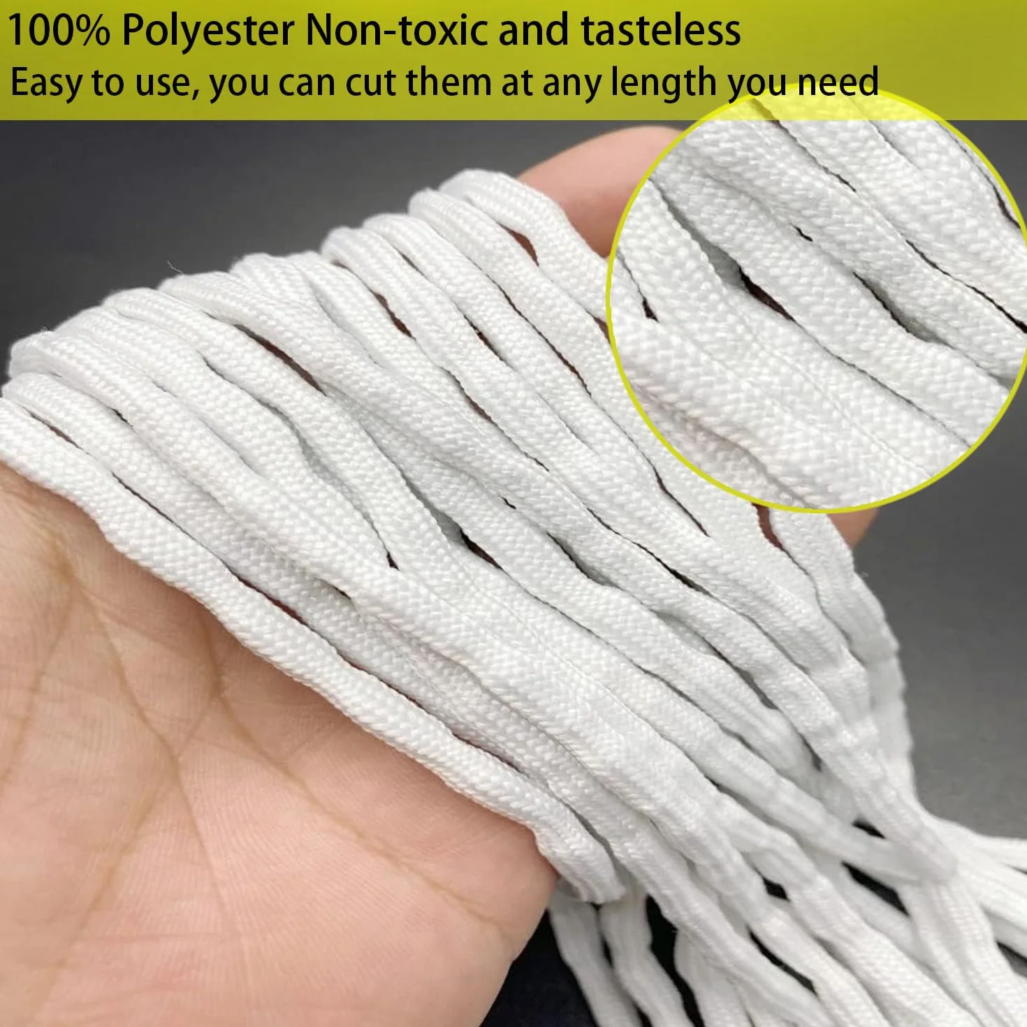 RHBHY 500g Pesas para Cortinas 10mCuerda de Plomo para Cortinas Contrapeso Cortina Varios Gramajes No Se Oxida Sin Ruido 50g/m (50g/M)