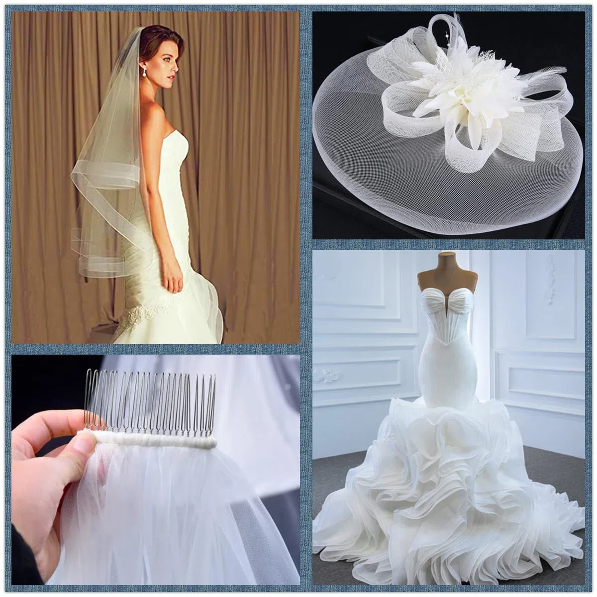 Trenza rígida de crin de caballo de poliéster para coser vestidos de novia, vestidos de baile, accesorios de vestir, color blanco (2 pulgadas, 50 yardas)