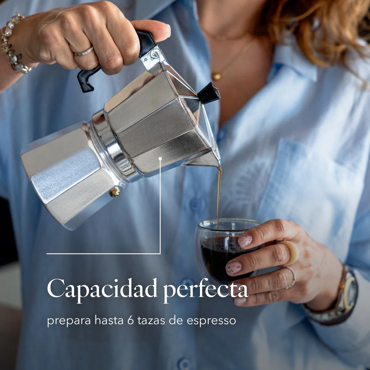 Florina Cafetera Italiana 6 Tazas (150 ml) I Cafetera Italiana Inducción de Aluminio GRANDE I Cafetera Moka para Preparar Café Espresso Italiano I Apta para Cocina de Cerámica, Eléctrica, Gas
