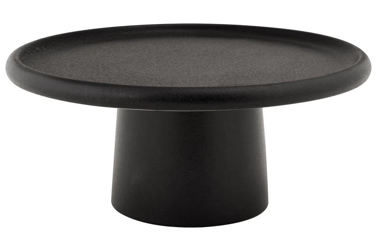 Cosy & Trendy Ellips - Plato para Tarta de Piedra Arenisca, Color Negro, D21Xh9 Cm