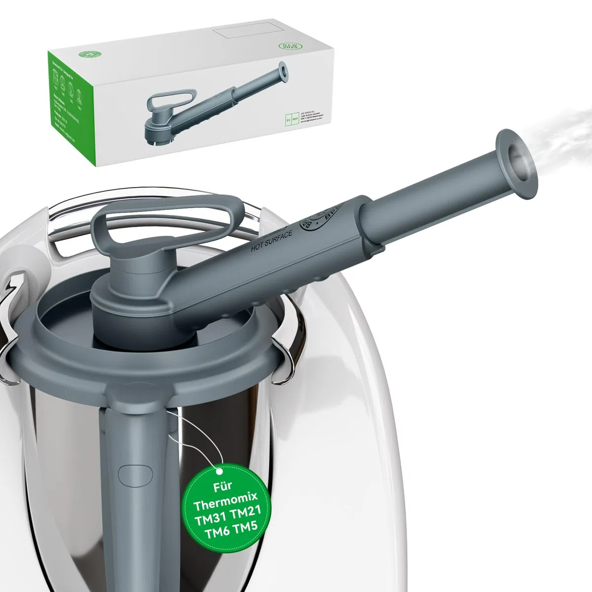 KULACO Desviador De Vapor Para Thermomix TM6 TM5 TM31 TM21, Desviador De Vapor Para Proteger Armarios Colgantes De Cocina, Descargador De Vapor Sin Bpa, Accesorios De Cocina Para Vorwerk TM-5 TM-6