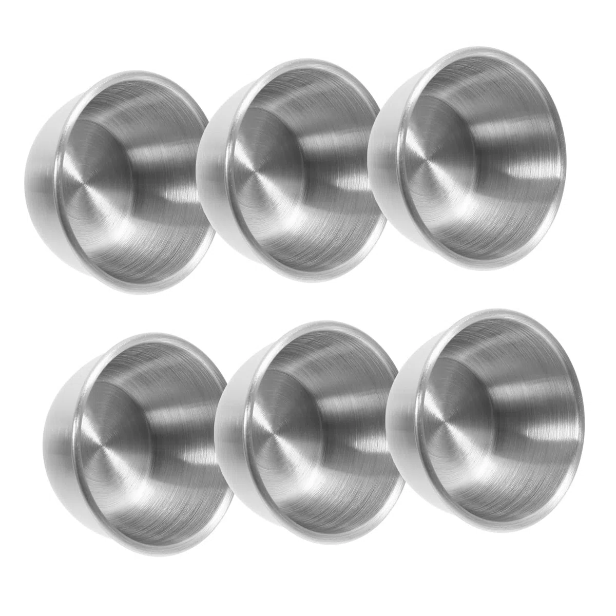 6 Cuencos De Acero Inoxidable Para Salsa Mini Recipientes Para Condimentos Resistentes a La Corrosión Para Cocina Y Uso Comercial Ideales Para Sushi Y Aderezos