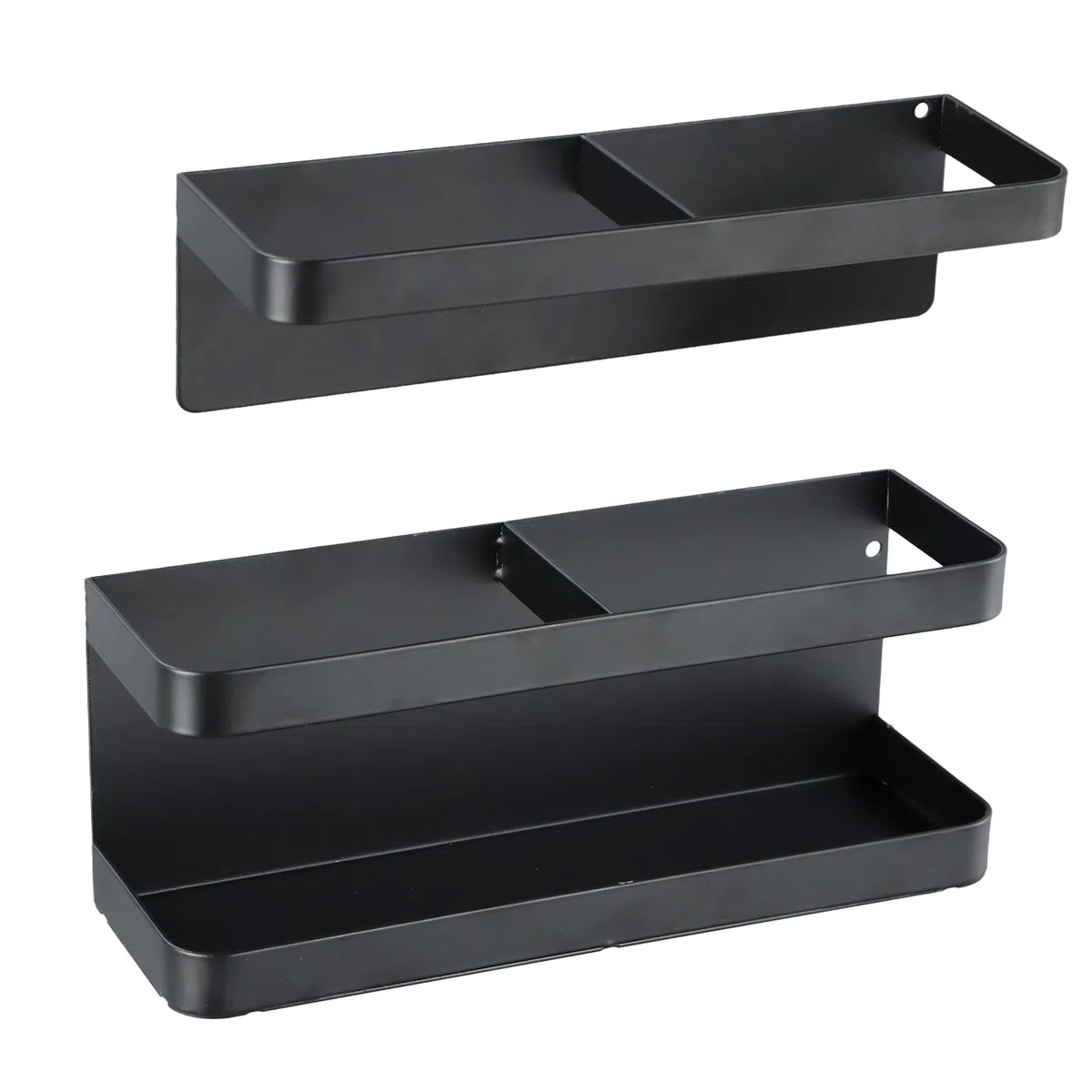 Paragüero magnético Fangehong, soporte ajustable en altura, placa de acero al carbono para hoteles, entradas, restaurantes (negro)