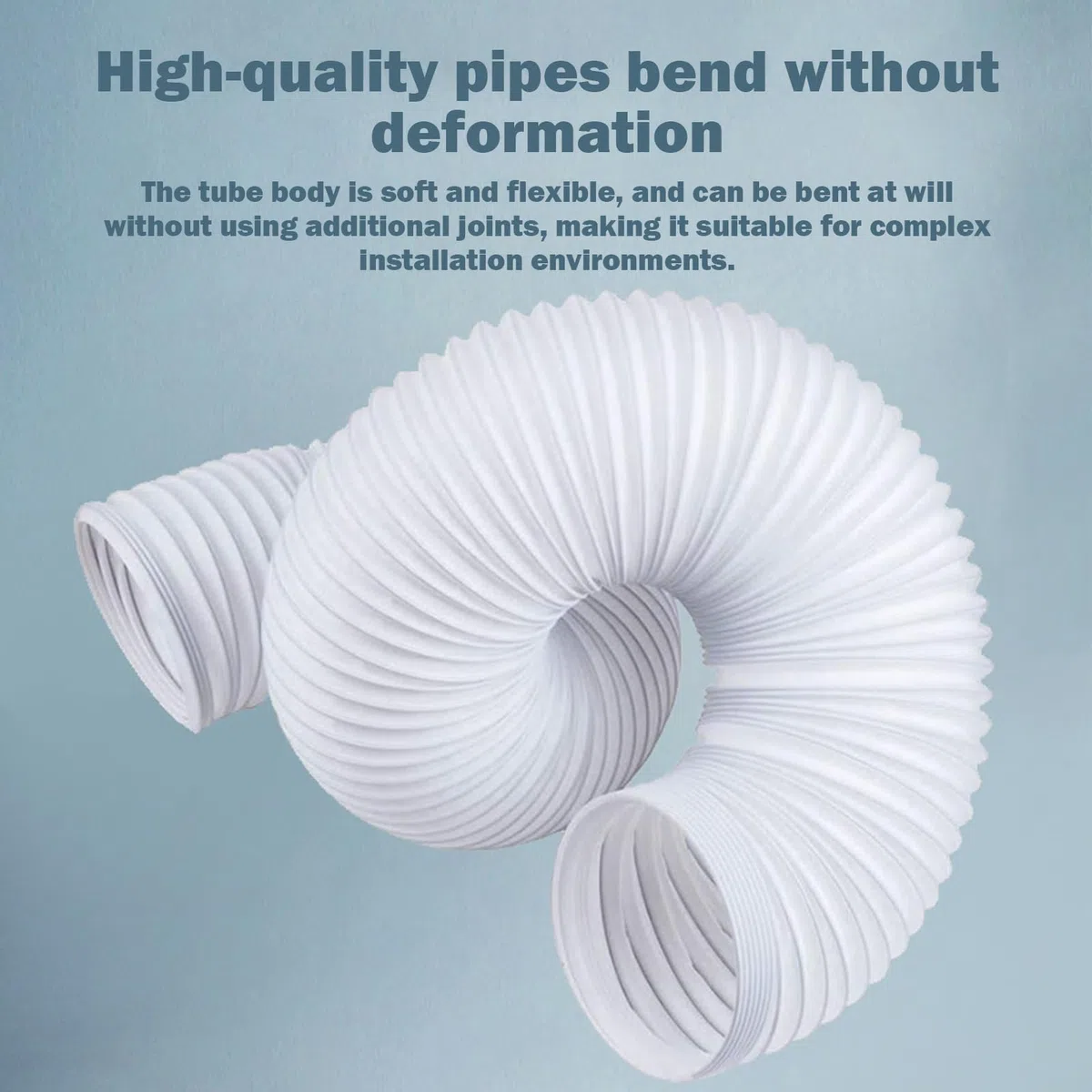 Tubo Aire Acondicionado Portátil, Ø 130 Mm, 1.5 M Manguera De Escape Para Aire Acondicionado, Tubo Flexible De Salida De Aire AC De PVC Con Rosca En Sentido Antihorario Para Aire Acondicionado/cocina