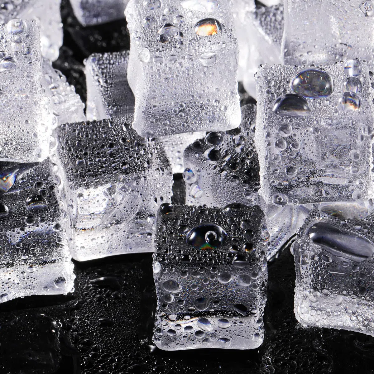 100 Piezas Cubitos Falsos Transparentes de Hielo Gemas Cuadradas de Acrílico Rocas Transparentes Acrílicas Exhibición de Cubitos Falsos de Hielo para Boda Rellenos de Jarrones