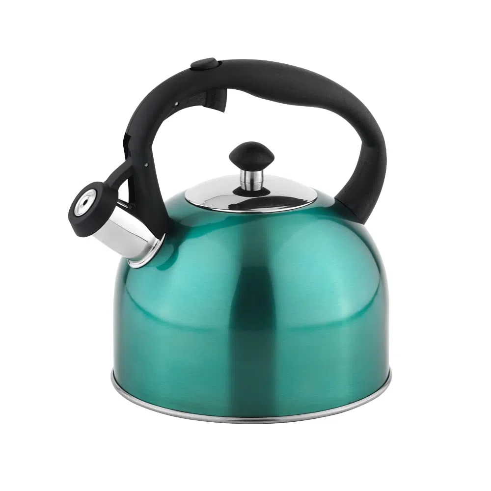 Amazon Basics Hervidor de acero inoxidable, 2.3 litros, Teal