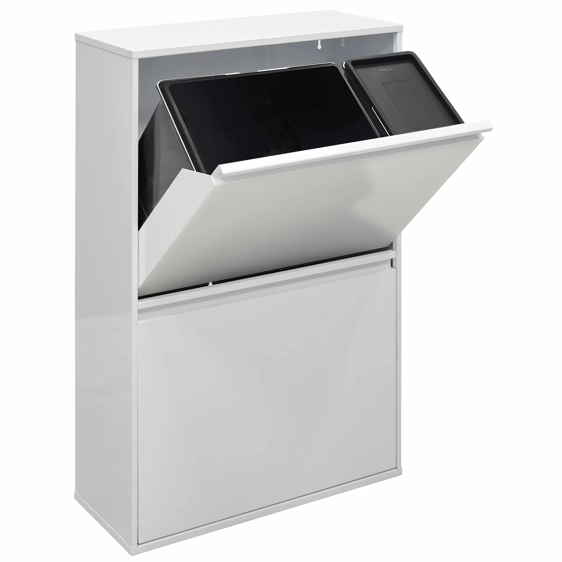 Arregui CBZ00684 Cubo de Plástico de Repuesto para Cubos de Basura y Reciclaje | 23 L | Gran Capacidad para Envases | Compatible con los modelos Basic, Top, Round, Ecoclas y Ecoclas Plus | negro