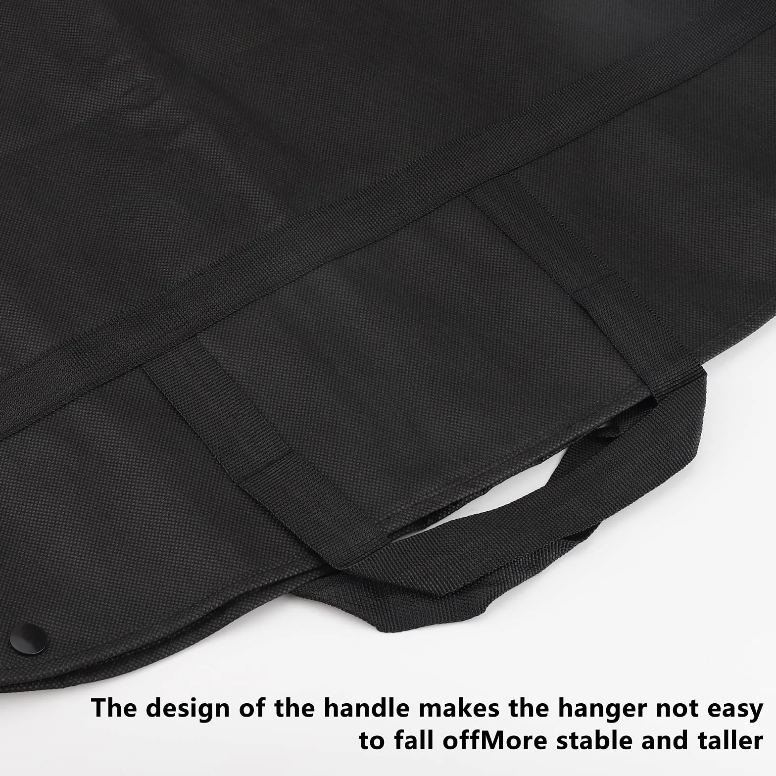 Funda de ropa, 2 Piezas Plegable Transpirable Bolsas para traje con Asas para viajar, Cubierta con Cremallera Organizador, 60*100cm, Negro