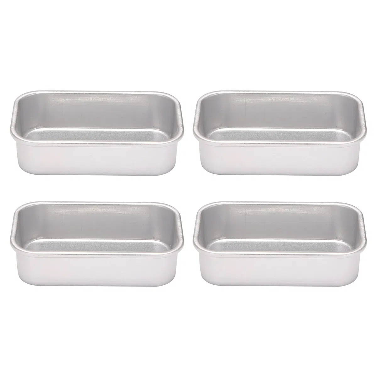 4 Piezas Molde de Pan Antiadherente Rectangular de Lata de Pan de AleacióN de Aluminio Moldes para Pan Pan Herramientas para Hornear Suministros de Barra de Comedor de Cocina