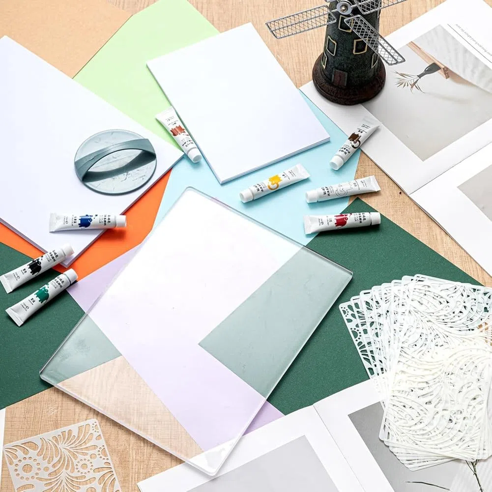 Kit de Planchas de Impresión en Gel, Set Completo de Impresión con Plancha de Gelatina de 23 X 30 Cm, Papel de Impresión, para Arte y Monoimpresión.