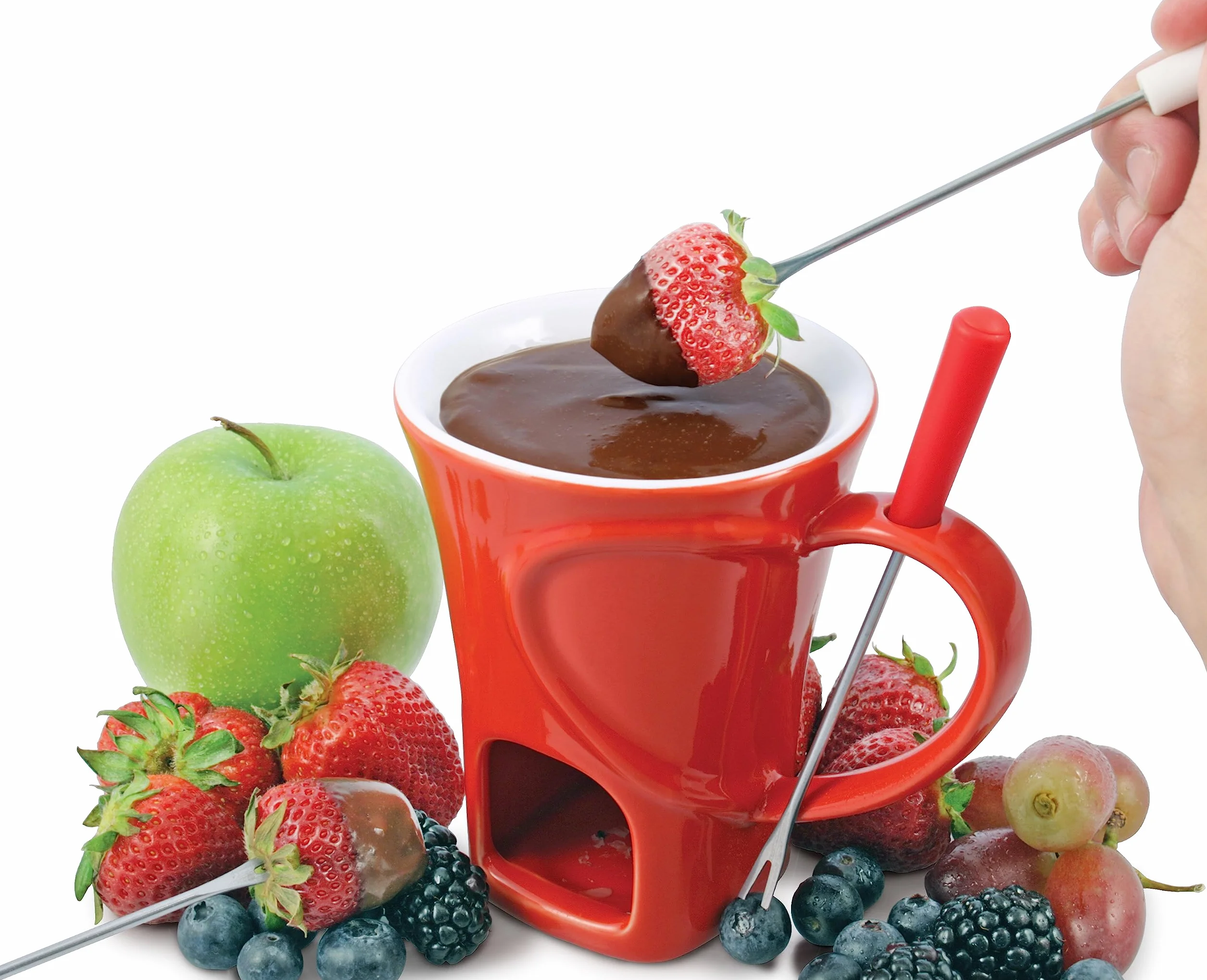 Swissmar F12066 4-Piece Sweetheart Chocolate Fondue Mug Set by Swissmar