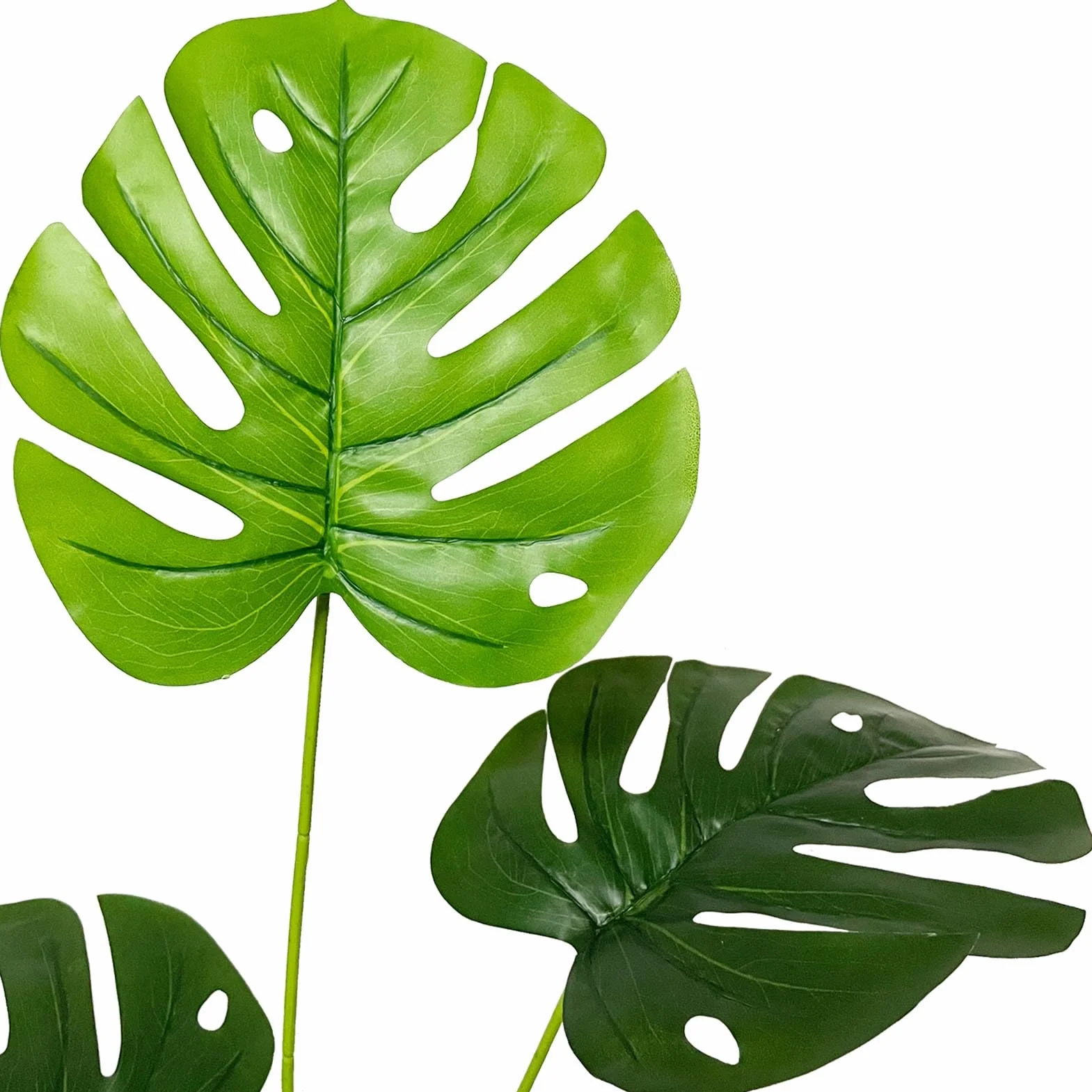 Planta Artificial con Maceta Palmera Grande Árbol Artificial Plastico Ideal para Decoración del Hogar Oficina Interior y Exterior Salon Dormitorio Balcón Moderno (75cm Palmera Monstera)