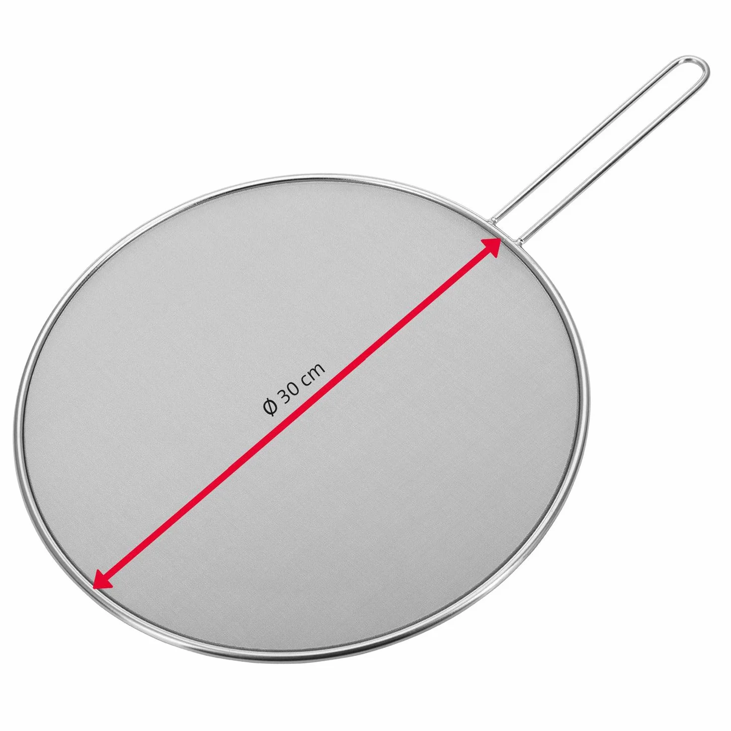 Westmark Protector contra salpicaduras, Diámetro: 30 cm, Acero inoxidable, Picante, Plata, 12182270