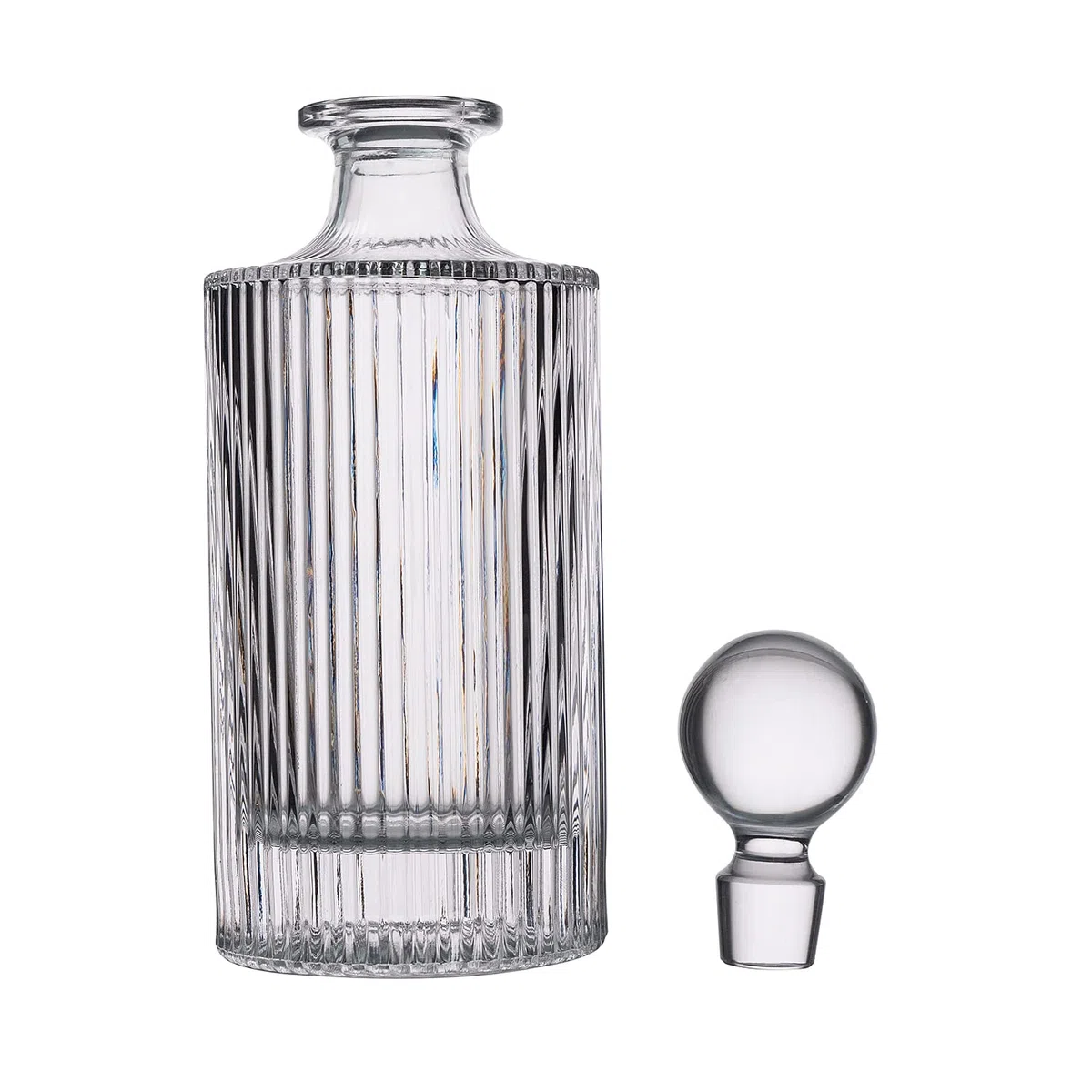 Decantador de whisky y tapón de cristal de 27 onzas para whisky, bourbon, brandy, licor y ron