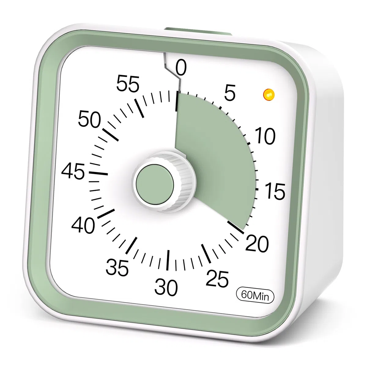Temporizador Visual con función de Pausa para niños y Adultos, Cuenta Regresiva de 60 Minutos Temporizador de productividad, gestión del Tiempo para Estudios, Clases, Cocina (Blanco)