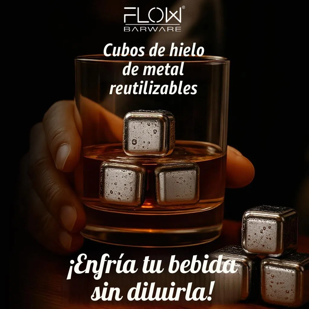 10 piedras de whisky de acero inoxidable para enfriar cubitos de hielo, cubitos de hielo de metal reutilizables para bebidas