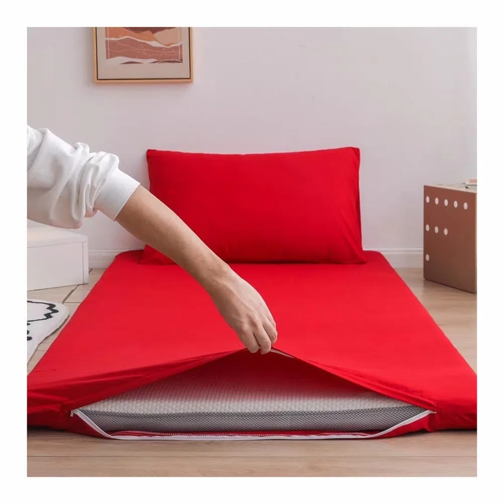 Cómodo Funda de Colchón del Futón Extraíble Funda de Colchón Plegable Funda para Colchón de Suelo Lavable Housse de Matelas Futon Funda de Futón con Cremallera Doble,C,150x200cm/59x79in