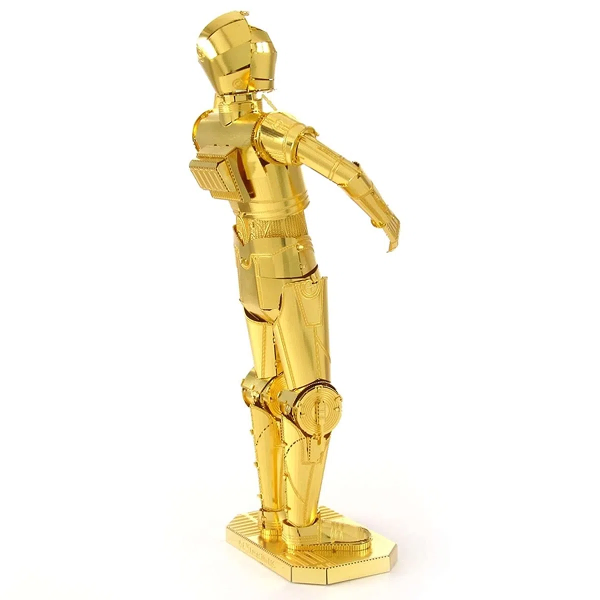 Metal Earth Puzzle 3D Androide C-3Po Dorado. Rompecabezas De Metal De Star Wars. Maquetas Para Construir Para Adultos Nivel Experto De 6.4 X 4.2 X 12 Cm