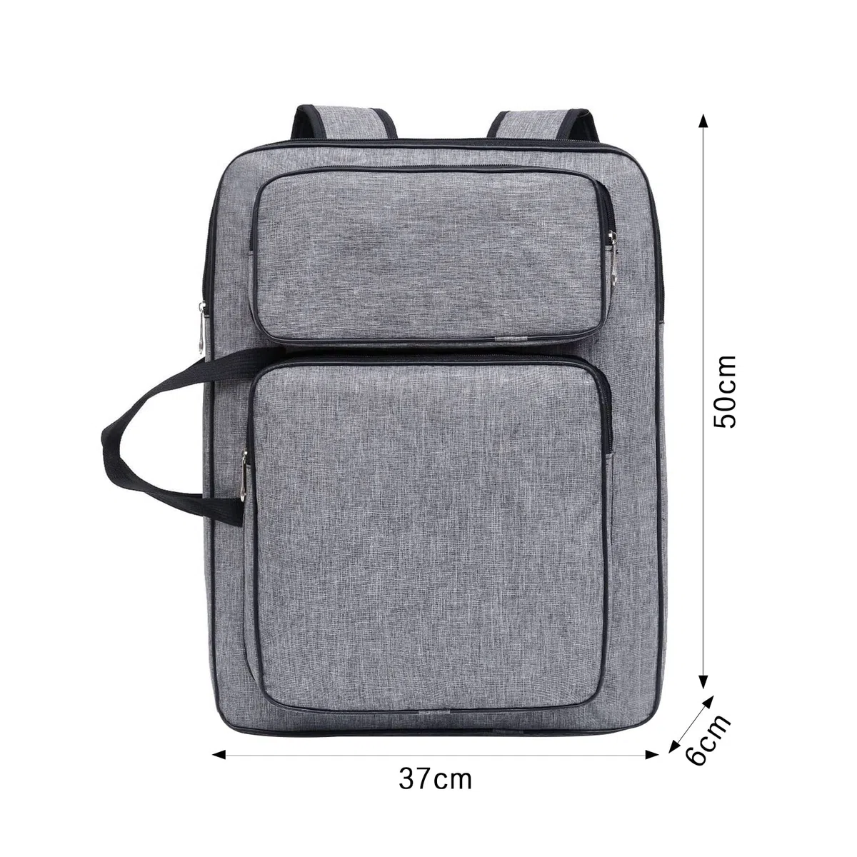 A3 Bolsa de transporte para tabla de dibujo impermeable bolsa de pintura, arte cartera bolsa de almacenamiento bosquejo archivo paleta pinceles niños artista portátil mochila de dibujo