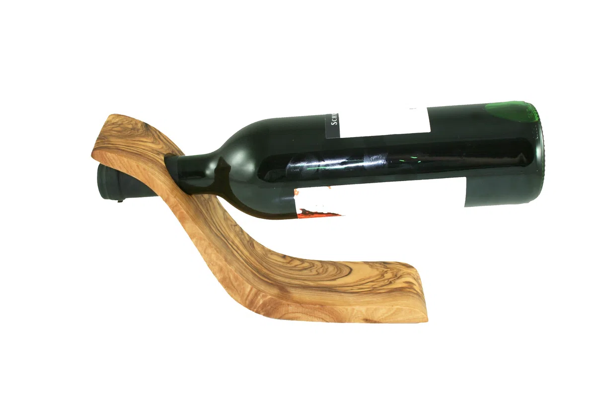 D.O.M. Soporte para botellas de vino (madera de olivo)