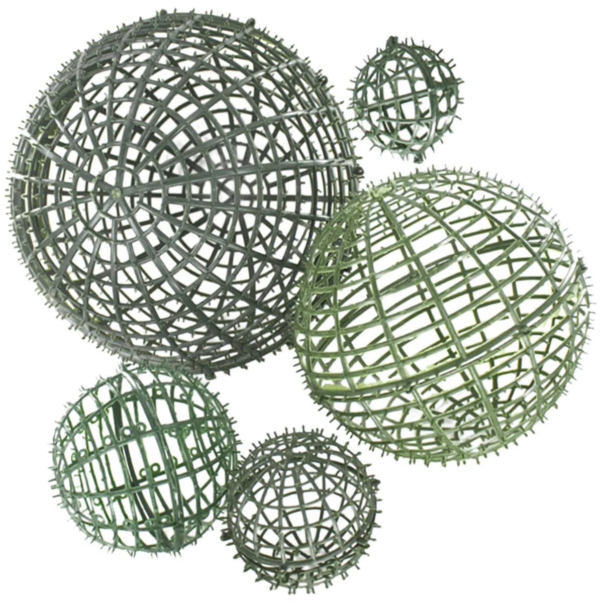 Ciieeo Marco De 5 Bolas De Topiario Artificial Para Flores Luces Estante De Césped Decorativo Para Boda Para Decoración Del Hogar