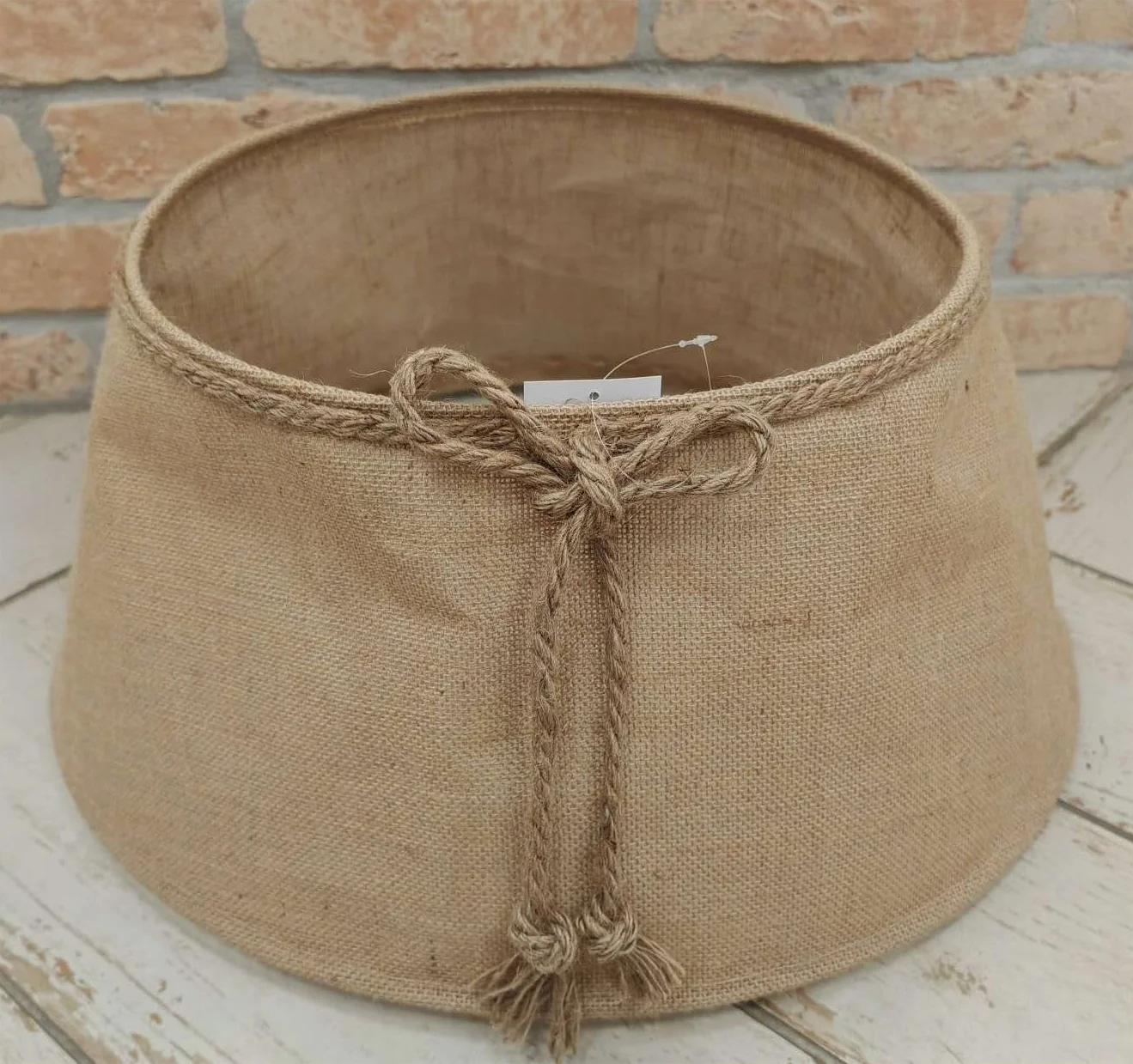 COIL Falda para árbol de Navidad, ovalada, rectangular, diámetro a partir de 56 cm (beige, diámetro 56)
