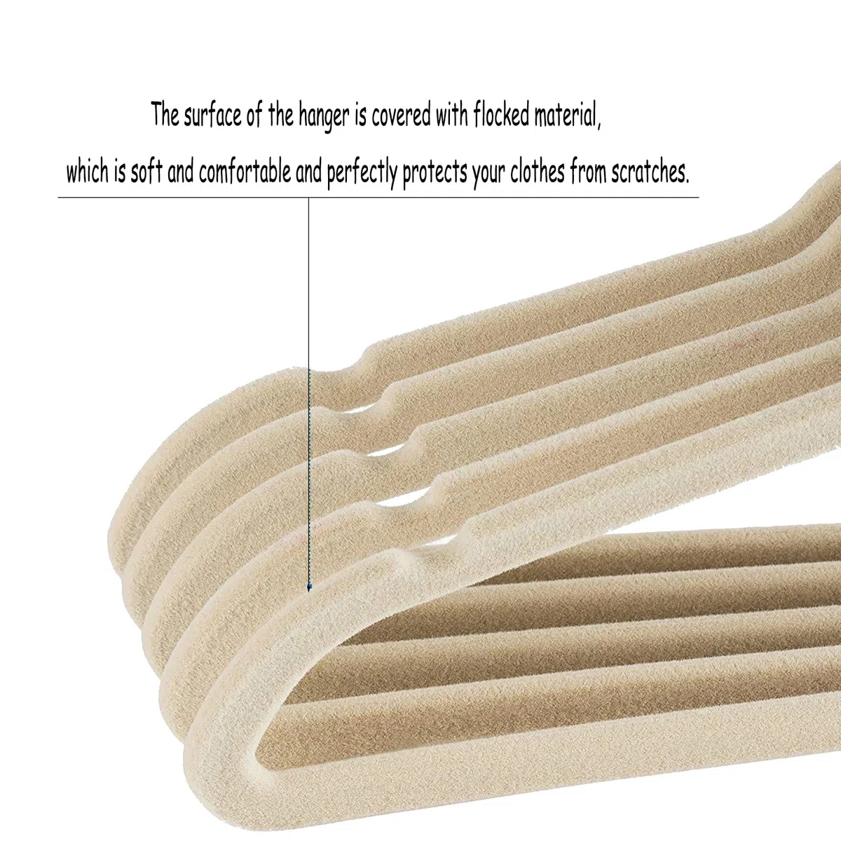 Vastsea 10 Piezas Perchas de Terciopelo, Perchas de Plástico para Trajes, Percha Antideslizante, Se Puede Utilizar para Chaquetas, Vestidos, Camisas