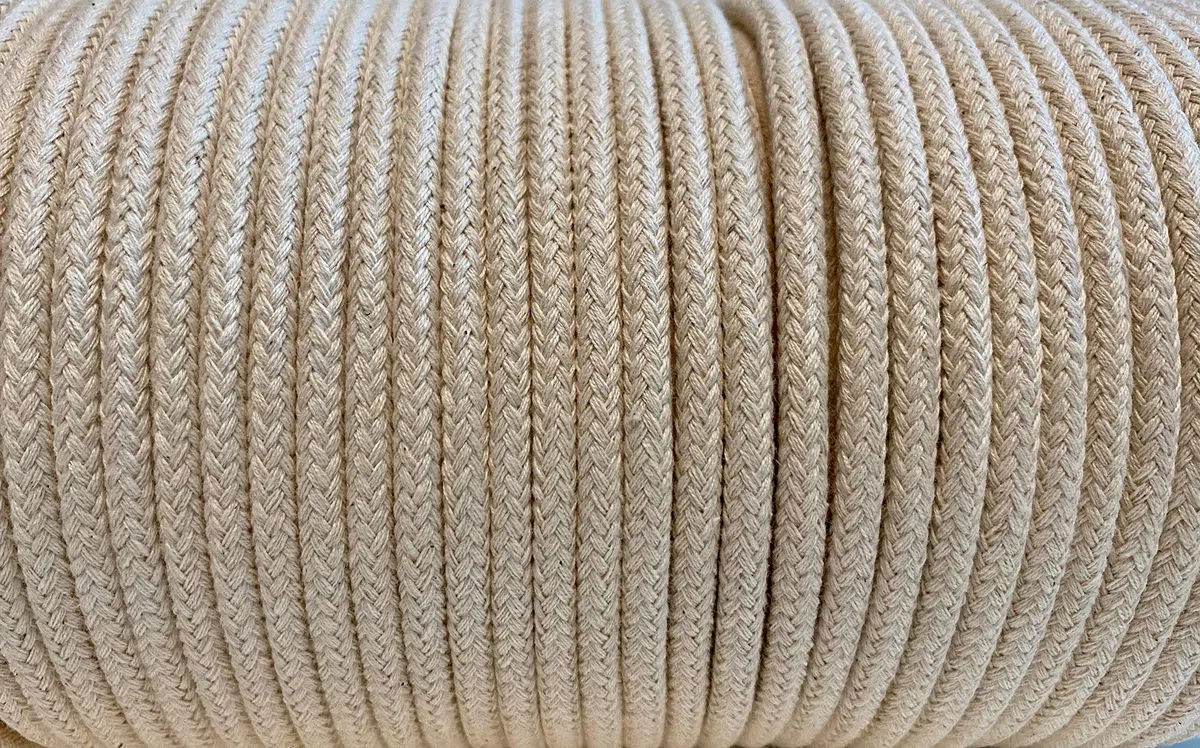 IPEA Hilo Macrame 6 mm x 100 Metros – Rollo Súper Largo – Cuerda de Macrame para Decoraciónes, Manualidades, Trabajos Artesanales y Colgantes – Hilo de Coser – Color Natural