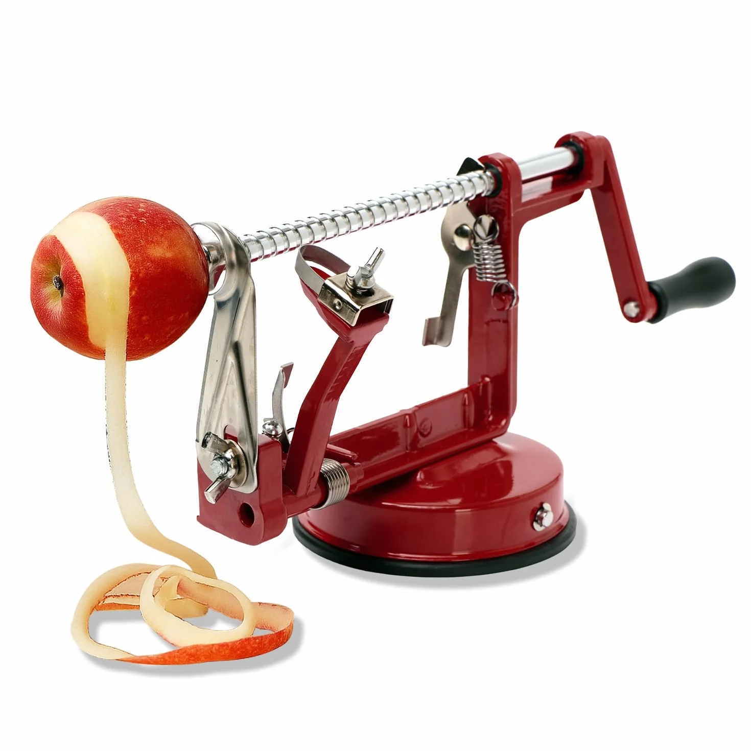 Baumalu 450009 pelador de manzanas metal rojo vino