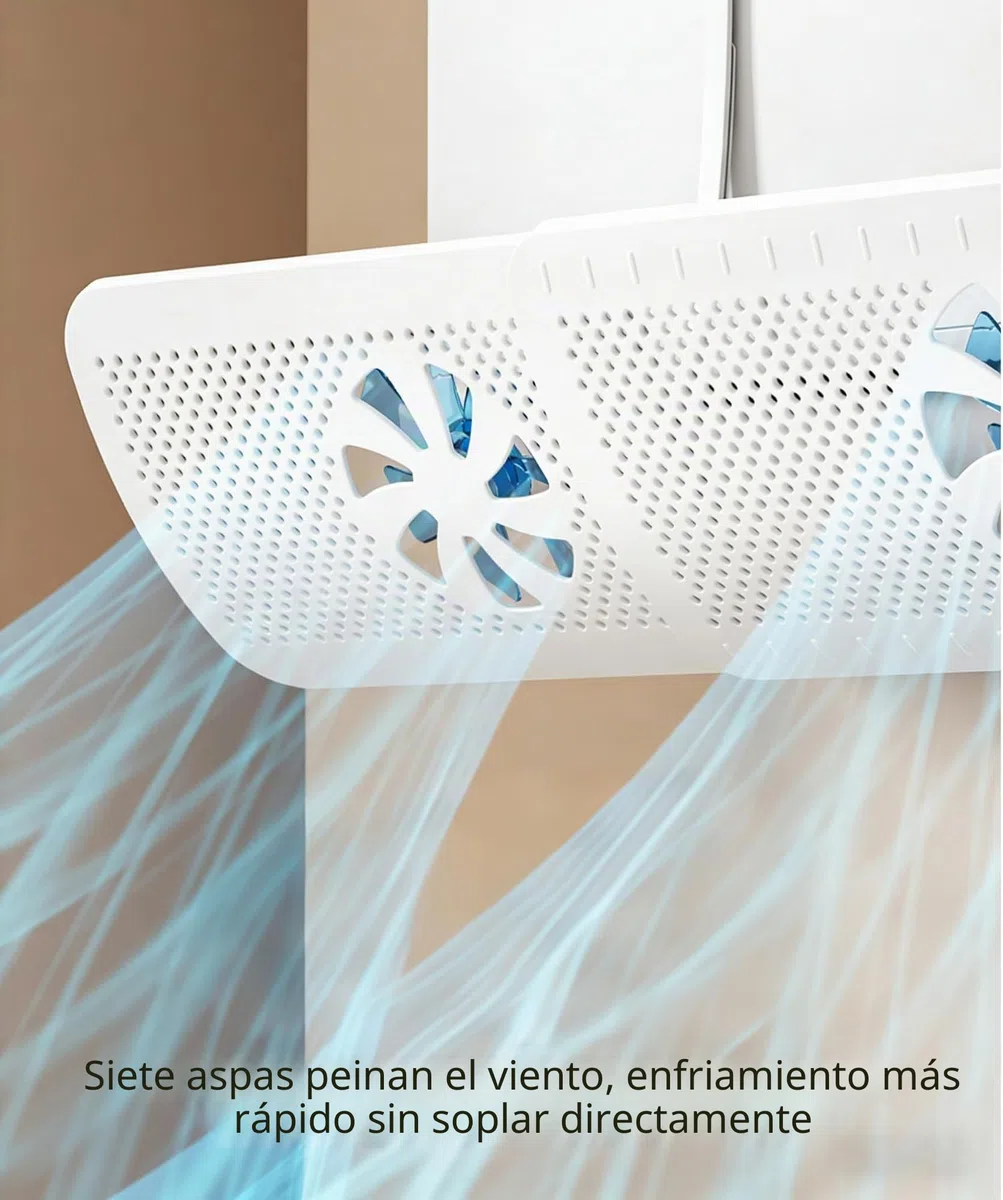 Deflector Aire Acondicionado Universal Ajustable 52-86cm, Anti-corriente Directa, Instalación Sin Herramientas, para Aire Acondicionado de Pared, Dormitorio Salón Oficina