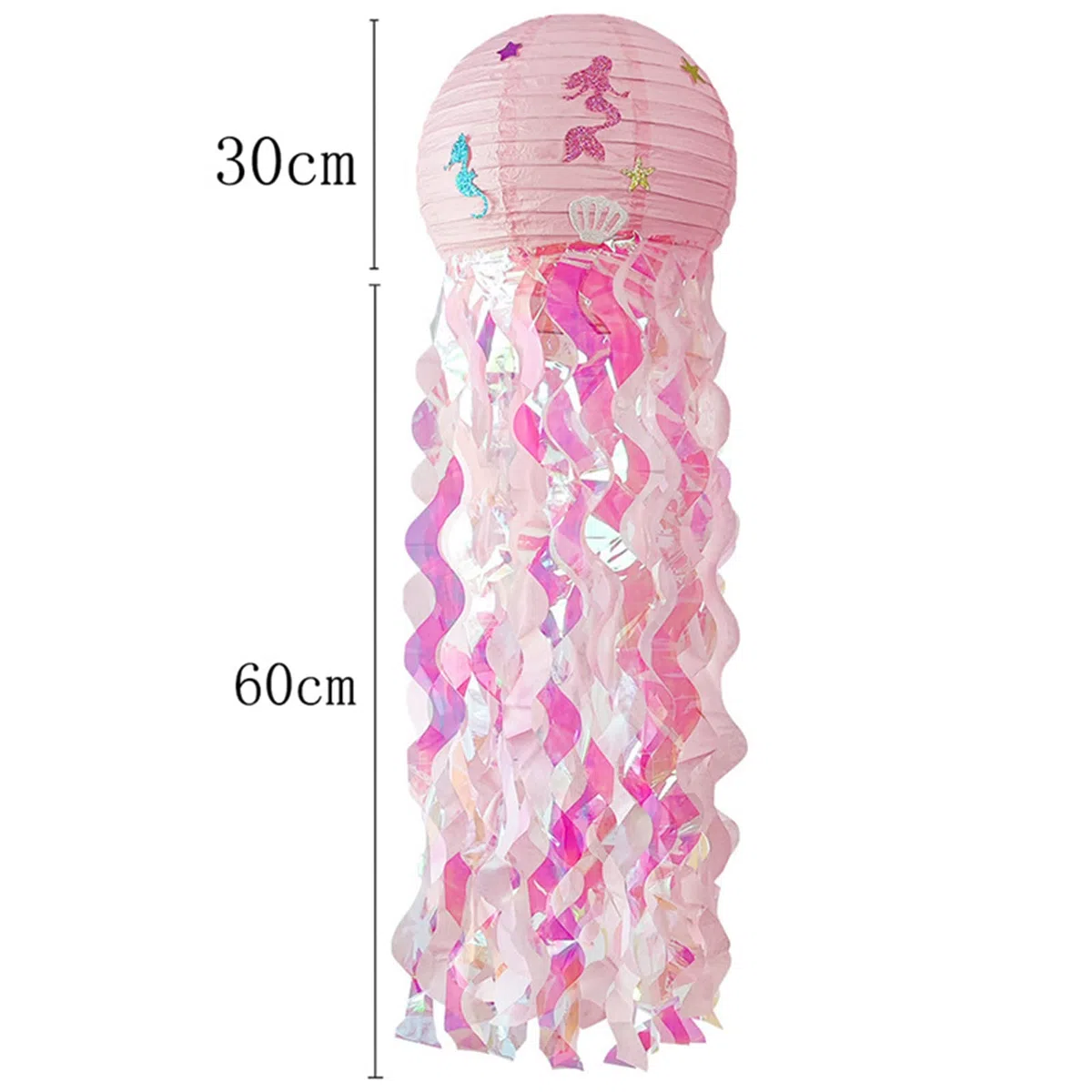 3Pcs Linternas de Papel de Medusas, Decoración Colgante para Fiestas, Eventos de Centros Comerciales y Bodas