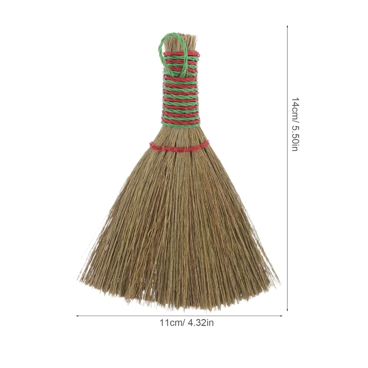 PRETYZOOM Escoba De Mano De Paja Natural con Cerdas Suaves para Limpieza Interior De Pisos Y Muebles Ligera Y Portátil para Cocina Sala Y Dormitorio
