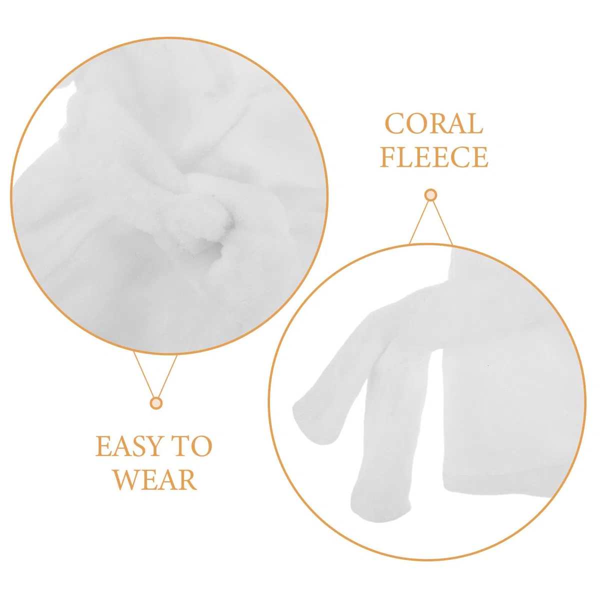 Uonlytech 1 Juego de Bata de baño para muñeca de Oso de Peluche de 36 cm, Pijama para Dormir, Bata de Peluche, Traje de SPA para Juego de rol y Vacaciones.