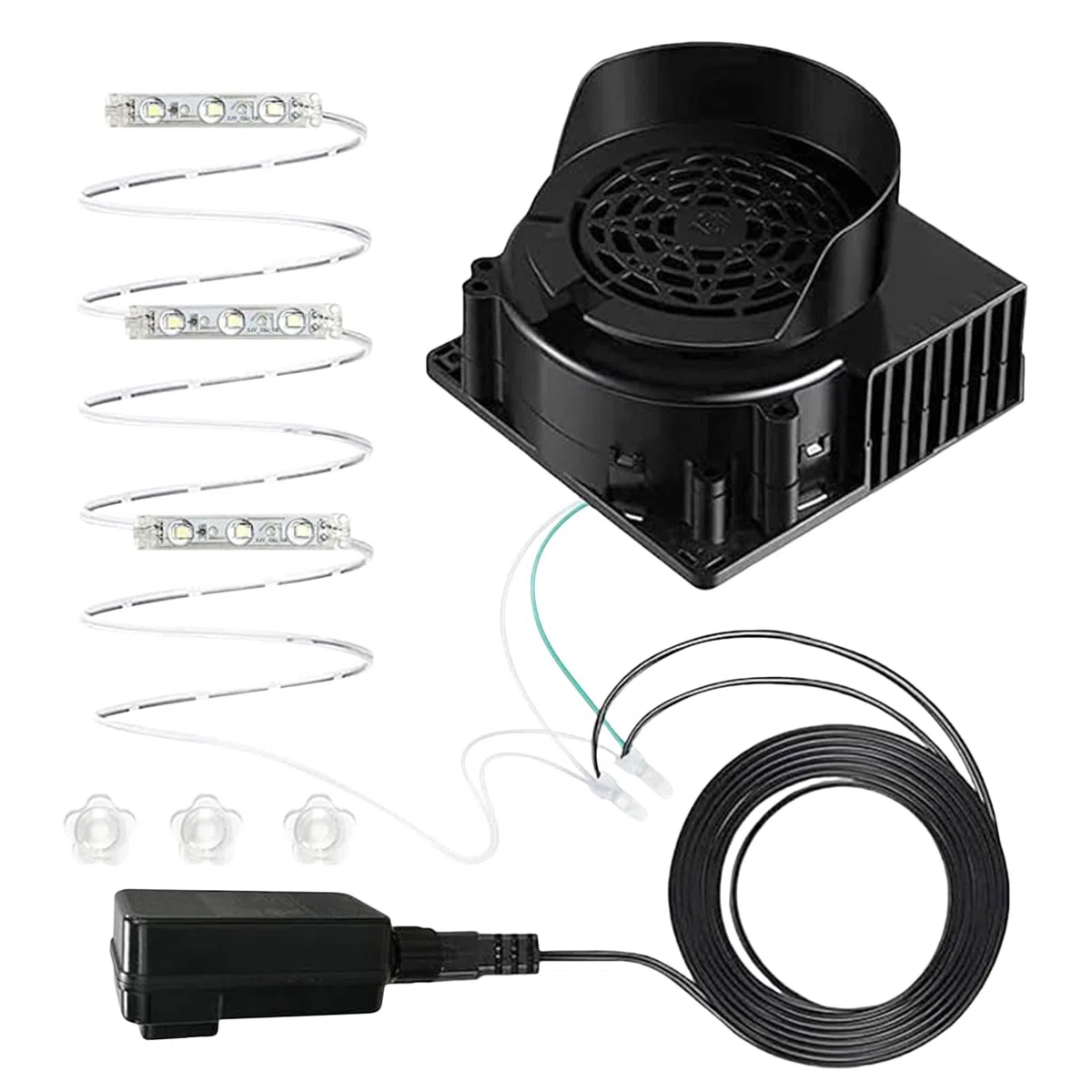 Ventilador De Repuesto para Inflables,Adaptador De Reemplazo para Soplador De Inflables Navideños | Bomba Portátil para Colchones Hinchables Flotadores Casas Saltarinas Juguetes Fiestas