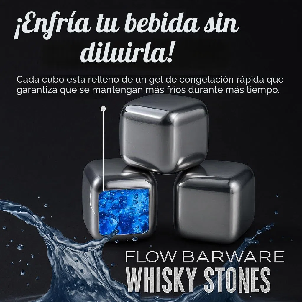 10 piedras de whisky de acero inoxidable para enfriar cubitos de hielo, cubitos de hielo de metal reutilizables para bebidas