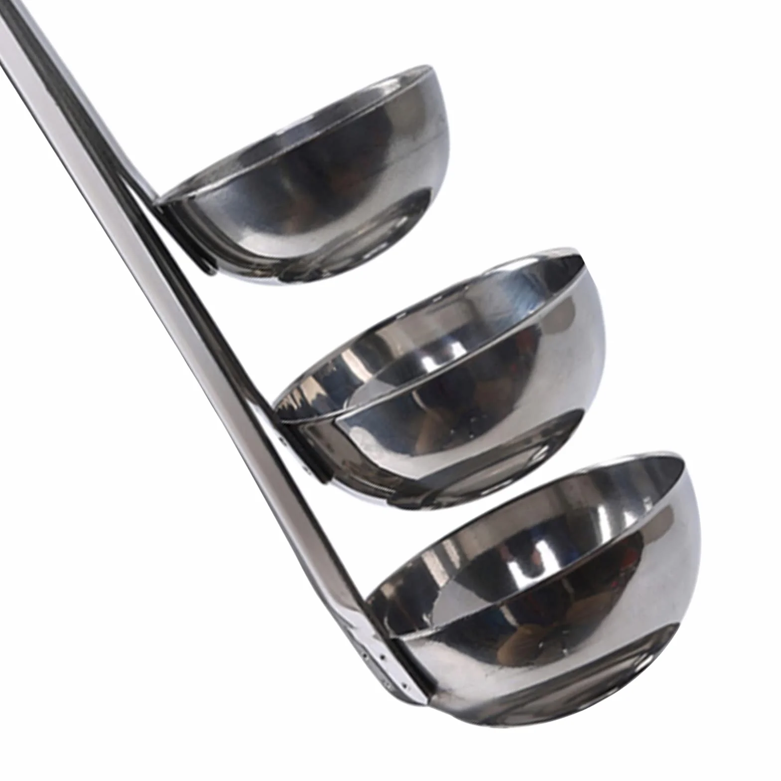 3 Cucharón para Salsa Cuchara para Salsa de Mango Largo Acero Inoxidable Cuchara De Sopa con Gancho Cucharas Medidoras Pequeñas Líquido para Cocinar Salsa Sopa Salsa Ensalada Aderezo (30ml 60ml 90ml)