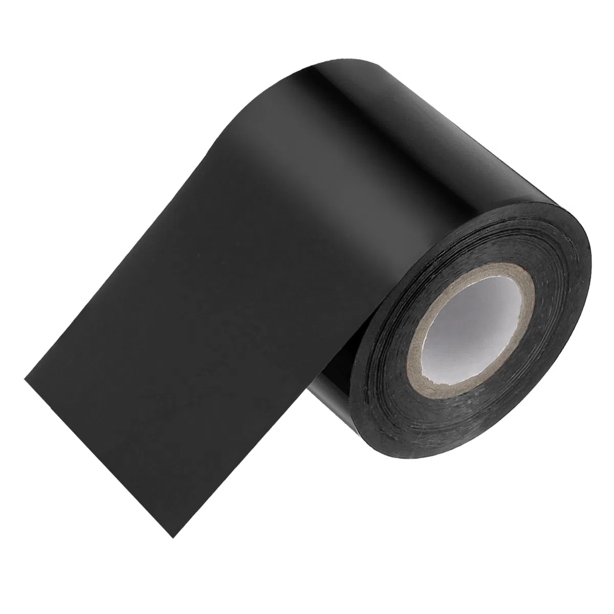 PATIKIL 5cm x 120m Papel de Estampado en Caliente, Rollo de Papel de Estampado en Caliente para Transferencia de Calor para Bricolaje de Cuero, Negro