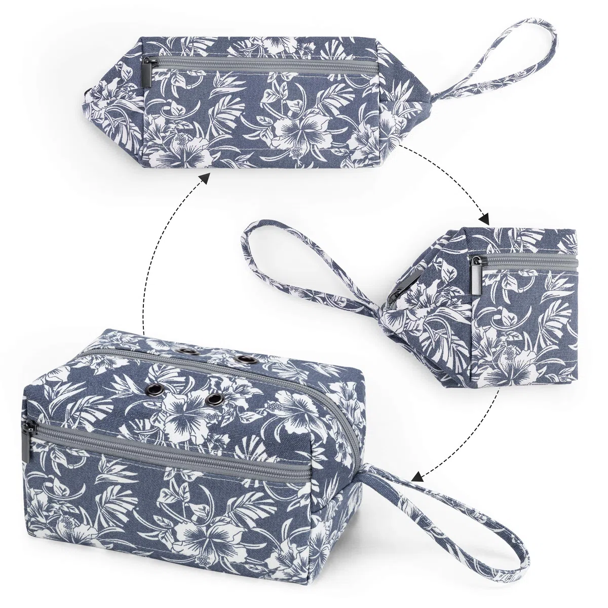 Luxja Bolsa de Almacenamiento de Lana, Bolsa de Crochet Bolsa de Tejer, Bolso para madejas de Hilo, Ganchos de Ganchillo, Agujas de Tejer (hasta 8 Pulgadas) y Otros Accesorios pequeños