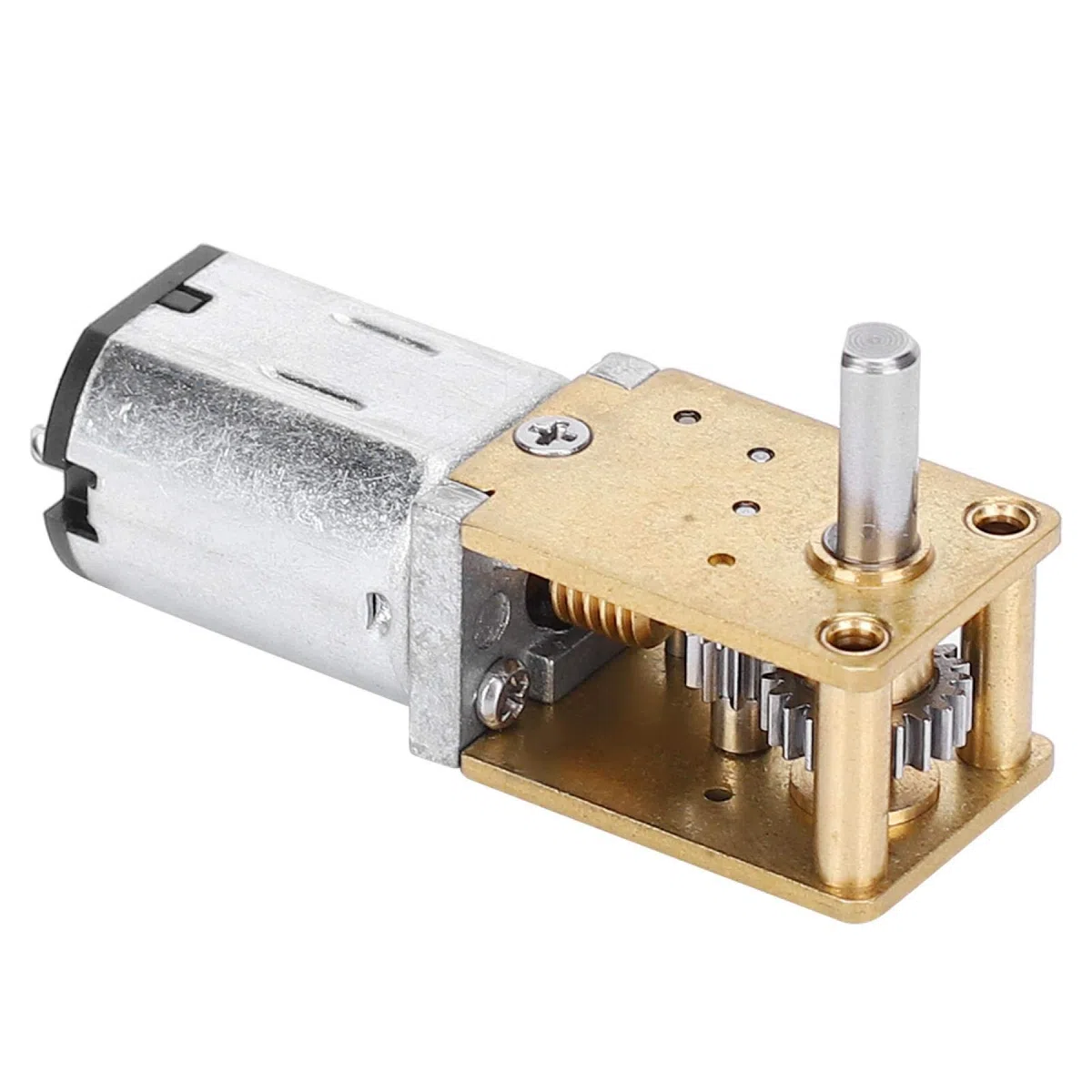 Mini Micro Motor de Engranajes de Metal N20 DC12V Reducción de Velocidad CW/CCW Micro Motor Mini Caja de Engranajes Motor de reducción de Velocidad de Alto par para Coche RC Robot Modelo(DC12v27RPM)