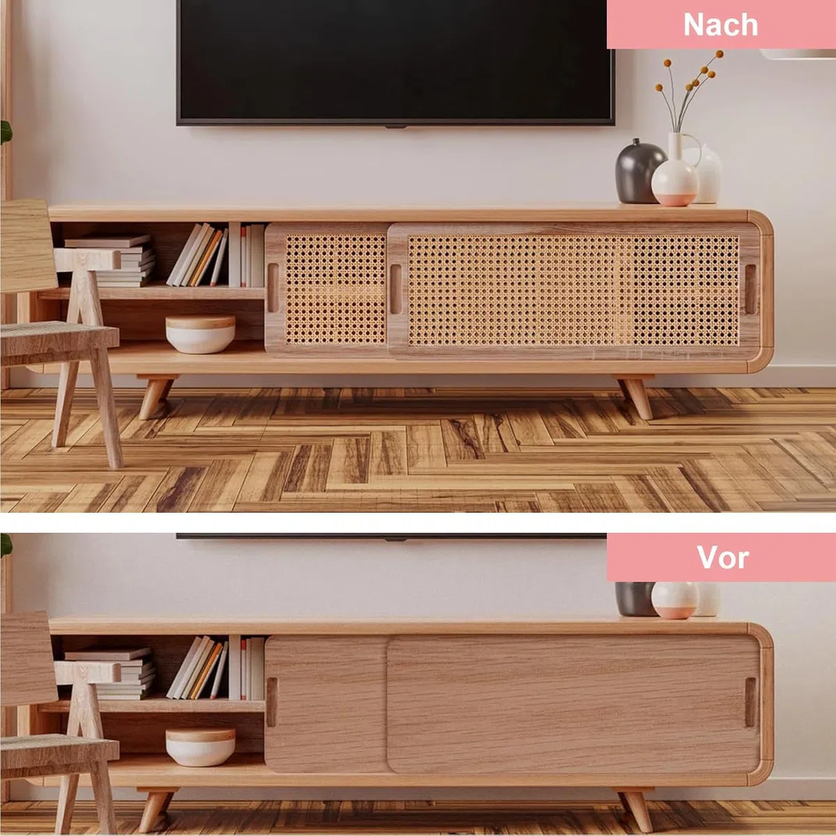 Rollo de ratán de correas de caña de 40x95 cm, trenza de ratán, ratán abierto tejido, decoración del hogar, trenza vienesa de muebles, para proyectos de azotes