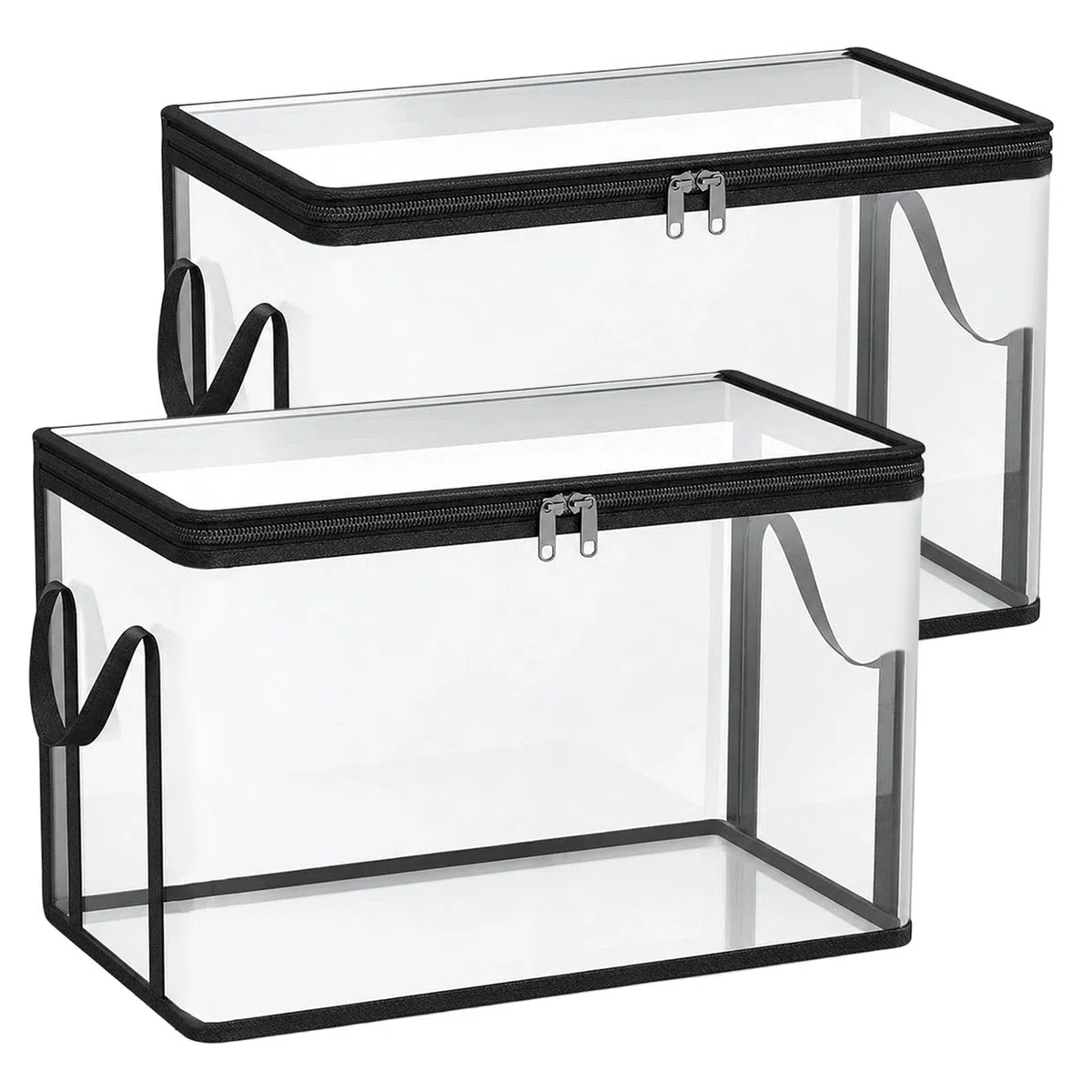 de almacenamiento de juguetes, 2 piezas, cofre transparente para muñecos de peluche, para salón, dormitorio, granja, apartamento, , balcón, dormitorio universitario,